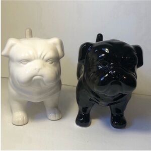 Black English Bulldog Statue